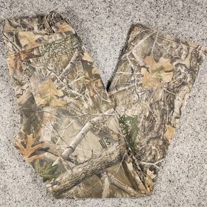 Realtree Hunting Pants Mens S 28-30 Camo Edge Side Zip Pocket Excellent